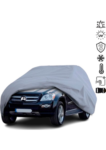 Mercedes Benz Gl X164 (2006-2012) Araba Brandası Su Geçirmez Miflonlu 4 Mevsim Kullanıma Uygun