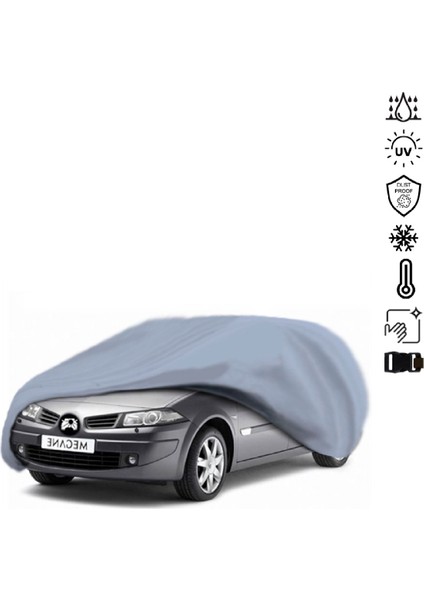 Renault Megane 2 Sedan (2002-2008) Araba Brandası Su Geçirmez Miflonlu 4 Mevsim Kullanıma Uygun