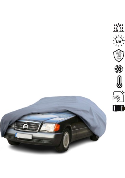 Mercedes Benz S V140 Long Araba Brandası Su Geçirmez Miflonlu 4 Mevsim Kullanıma Uygun