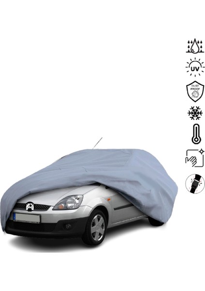Ford Fiesta 6 Mk6 (2001-2008) Araba Brandası Su Geçirmez Miflonlu 4 Mevsim Kullanıma Uygun
