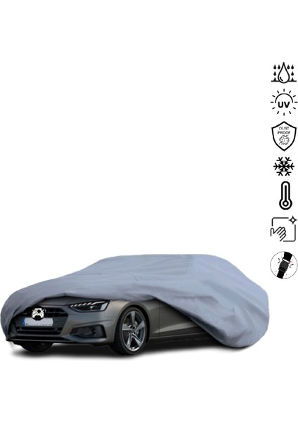 Audı A4 B9 Sedan (2019-) Araba Brandası Su Geçirmez Miflonlu 4 Mevsim Kullanıma Uygun