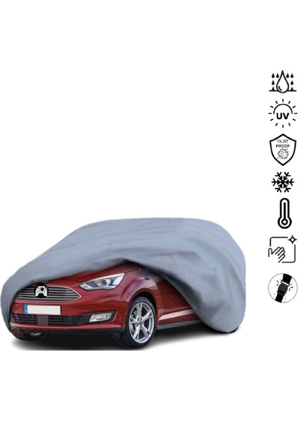 Ford C-Max (2015-) Araba Brandası Su Geçirmez Miflonlu 4 Mevsim Kullanıma Uygun