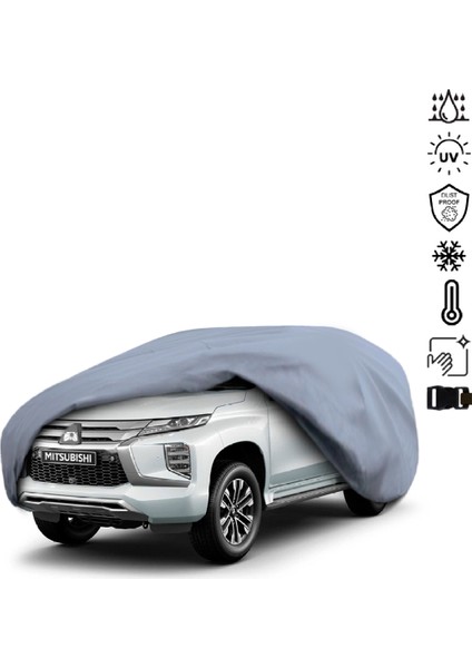 Mitsubishi Montero Sport Araba Brandası Su Geçirmez Miflonlu 4 Mevsim Kullanıma Uygun