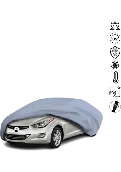 Hyundai Elantra 5 Sedan (2010-2015) Araba Brandası Su Geçirmez Miflonlu 4 Mevsim Kullanıma Uygun
