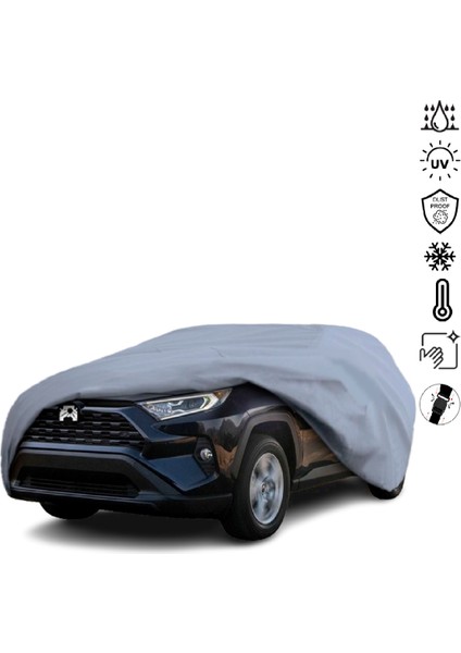 Toyota Rav4 5 (2018-) Araba Brandası Su Geçirmez Miflonlu 4 Mevsim Kullanıma Uygun
