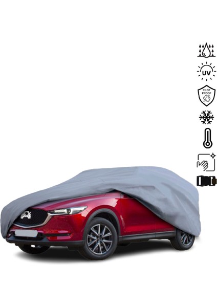 Mazda Cx-5 2 (2017-) Araba Brandası Su Geçirmez Miflonlu 4 Mevsim Kullanıma Uygun