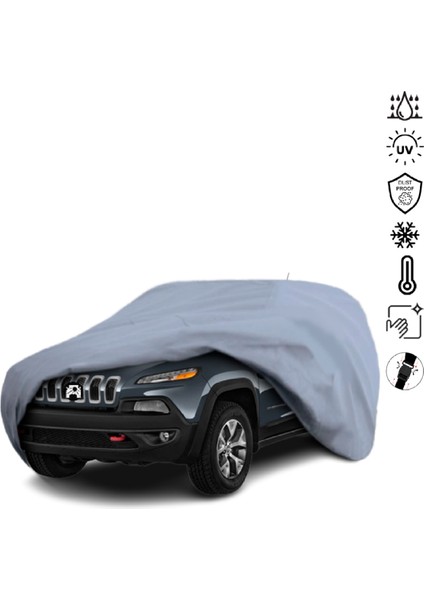 Jeep Cherokee 5 Kl (2013-) Araba Brandası Su Geçirmez Miflonlu 4 Mevsim Kullanıma Uygun
