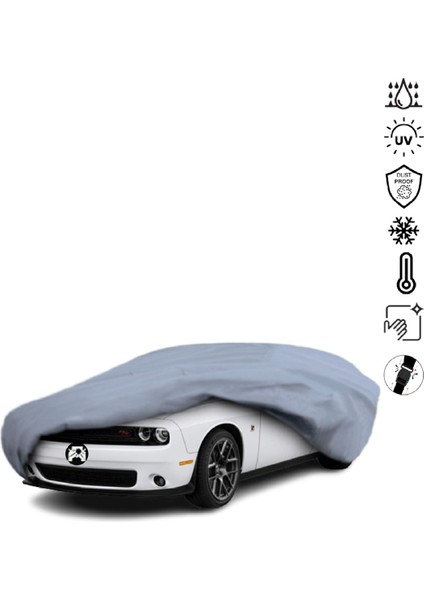 Dodge Challenger 3 (2008-) Araba Brandası Su Geçirmez Miflonlu 4 Mevsim Kullanıma Uygun