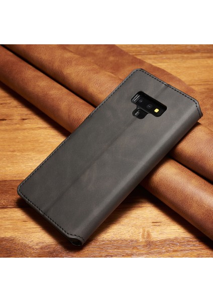 Samsung Galaxy Note9 Sm -N960 - Retro Style Cüzdan Deri Stand Kapağı - Siyah (Yurt Dışından) fiyatları