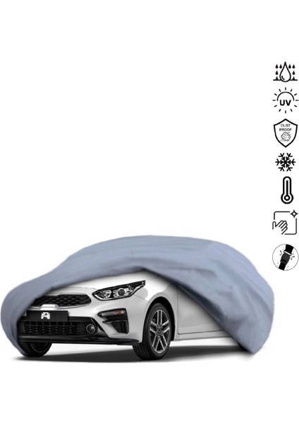 Kia Cerato 4 Sedan (2019-) Araba Brandası Su Geçirmez Miflonlu 4 Mevsim Kullanıma Uygun