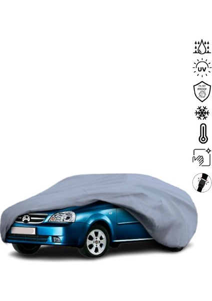 Chevrolet Lacetti Sedan (2004-2009) Araba Brandası Su Geçirmez Miflonlu 4 Mevsim Kullanıma Uygun
