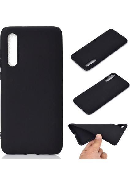 Samsung Galaxy A50/A50S/A30'LAR Için Düz Renk Yumuşak Mat Tpu Geri Kılıf Kabuğu - Siyah (Yurt Dışından)
