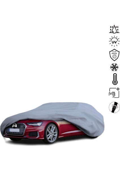 Audı A6 C8 Long Sedan (2019-) Araba Brandası Su Geçirmez Miflonlu 4 Mevsim Kullanıma Uygun