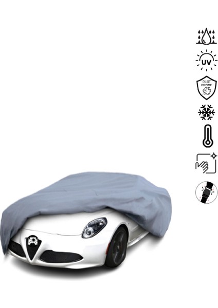 Alfa Romeo 4c Coupe Araba Brandası Su Geçirmez Miflonlu 4 Mevsim Kullanıma Uygun