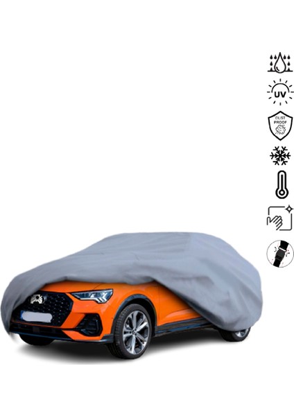 Audı Q3 Suv (2012-2016) Araba Brandası Su Geçirmez Miflonlu 4 Mevsim Kullanıma Uygun