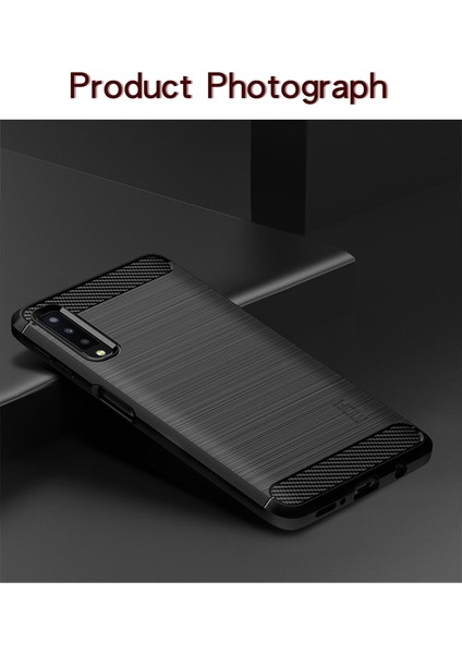 Samsung Galaxy A7 Için Karbon Fiber Doku Fırçalanmış Tpu Geri Kasa - Siyah (Yurt Dışından) modelleri