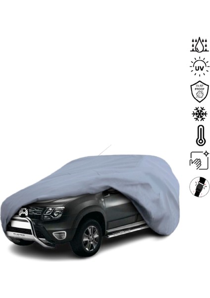Dacia Duster (2010-2017) Araba Brandası Su Geçirmez Miflonlu 4 Mevsim Kullanıma Uygun