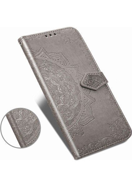 Samsung Galaxy A50S/A50/A30'LAR Için Kabartmalı Mandala Çiçek Cüzdan Stand Deri Kılıf (Yurt Dışından) fiyatları