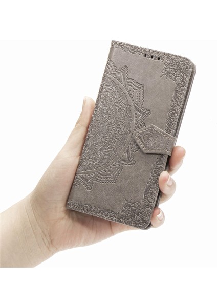 Samsung Galaxy A50S/A50/A30'LAR Için Kabartmalı Mandala Çiçek Cüzdan Stand Deri Kılıf (Yurt Dışından) modelleri