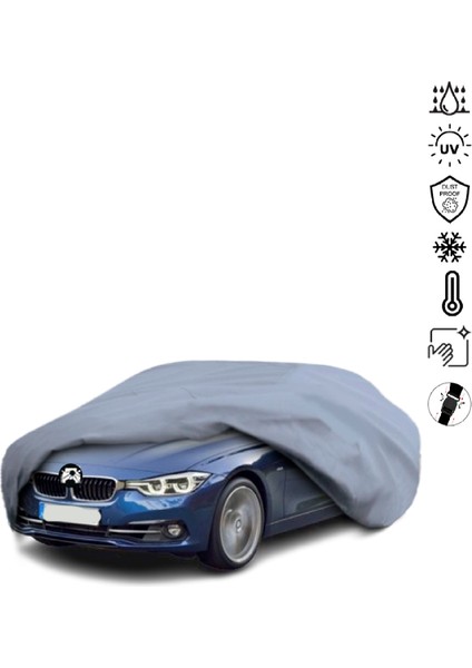 Bmw 3 Serisi F30 Sedan (2011-2018) Araba Brandası Su Geçirmez Miflonlu 4 Mevsim Kullanıma Uygun