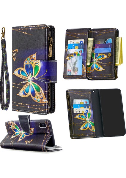 Samsung Galaxy A50/A50S/A30S-BLUE Için Serin Koruyucu Yüzük Tutucu Kickstand Pc Tpu Hibrid Kılıf (Yurt Dışından)