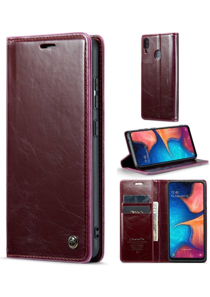 Samsung Galaxy A91/M80S/S10 Lite-Black Için Deri Cüzdan Standı Telefon Kapağı (Yurt Dışından)