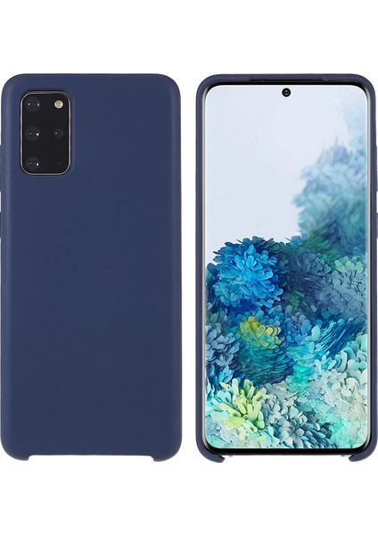 Samsung Galaxy S20 Için Plus 5g/4g Telefon Çantası Kılıfı Dayanıklı Katı Hal Silikon Cep Telefon Koruyucusu Kapak-Dark Mavi (Yurt Dışından)