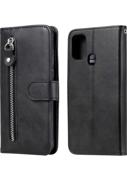Desen Deri Deri Cüzdan Samsung Galaxy A71-PINK Kelebek Için Kullanışlı Kayış ile Şık Stand Kılıfı (Yurt Dışından)