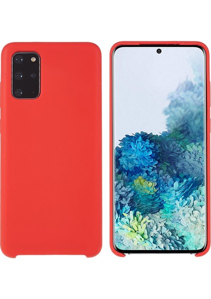 Samsung Galaxy S20 Için Plus 5g/4g Telefon Çantası Kılıfı Dayanıklı Katı Hal Silikon Cep Telefonu Koruyucu Kapak-Kırmızı (Yurt Dışından)