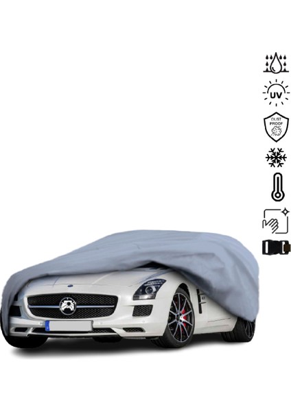 Mercedes Benz Sls Amg Coupe-Roadster R197-C197 Araba Brandası Su Geçirmez Miflonlu 4 Mevsim Kullanıma Uygun