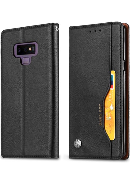 Samsung Galaxy Note 9 - Black For Samsung Için Otomatik Emilmiş Cüzdan Deri Kılıf (Yurt Dışından)