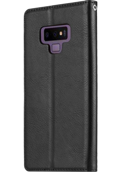 Samsung Galaxy Note 9 - Black For Samsung Için Otomatik Emilmiş Cüzdan Deri Kılıf (Yurt Dışından)