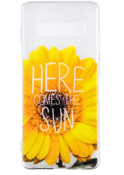 Samsung Galaxy S10 Için Desen Baskı Yumuşak Tpu Arka Kapak - Ayçiçeği (Yurt Dışından) fiyatları