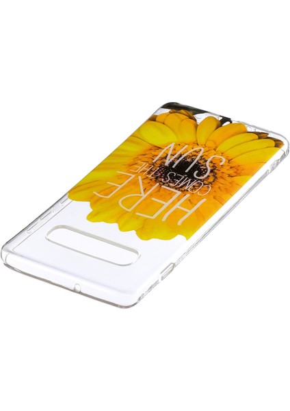 Samsung Galaxy S10 Için Desen Baskı Yumuşak Tpu Arka Kapak - Ayçiçeği (Yurt Dışından) fırsatları