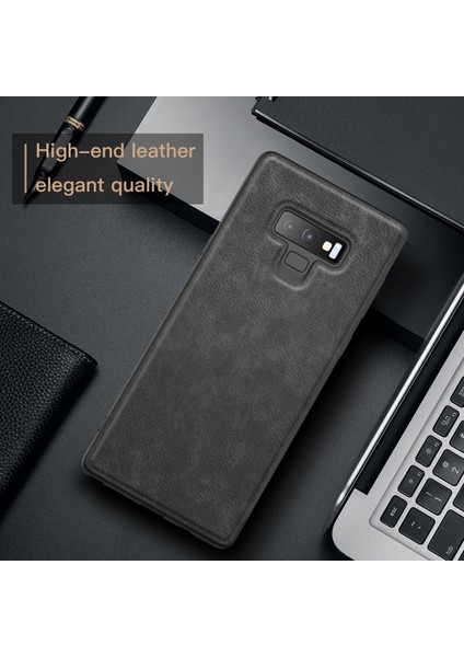 Samsung Galaxy Için Note9 N960 Retro Telefon Kılıf Anti -Drop Pu Deri+Tpu+Pc Koruyucu Kapak - Siyah (Yurt Dışından) fırsatları