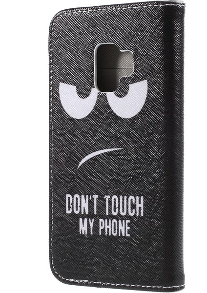 Desen Baskı Çapraz Doku Stand Samsung Galaxy S9 Için Cüzdan Deri Koruma Kapak Kılıfı - Kızgın Yüz (Yurt Dışından) fiyatları