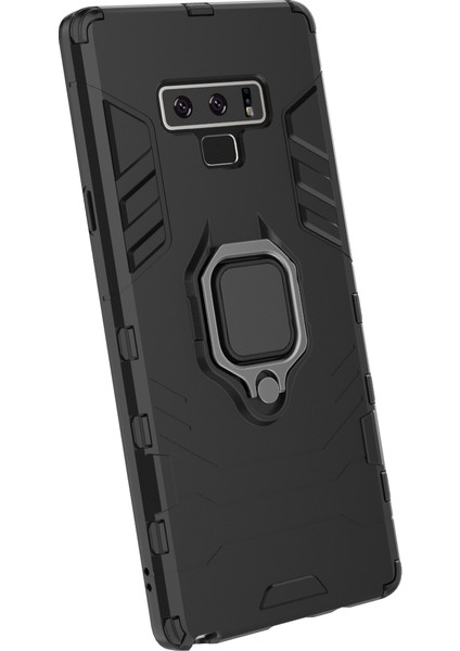 Samsung Galaxy Note9 N960 Için Serin Koruma Tutucu Kickstand Pc Tpu Hibrit Kılıf - Siyah (Yurt Dışından) fiyatları