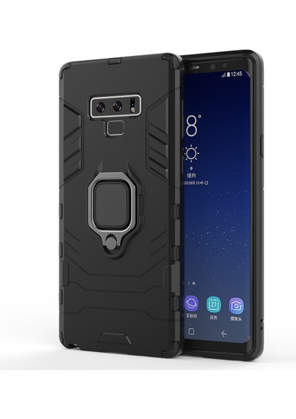 Samsung Galaxy Note9 N960 Için Serin Koruma Tutucu Kickstand Pc Tpu Hibrit Kılıf - Siyah (Yurt Dışından) modelleri