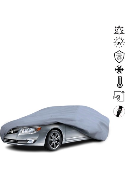 Volvo S80 2 (2006-2016) Araba Brandası Su Geçirmez Miflonlu 4 Mevsim Kullanıma Uygun