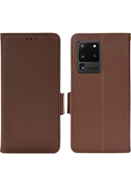 Samsung Galaxy S20 Plus-Brown Için Ahşap Tahıl Deseni Ekleme Koruyucu Pc Telefon Kılıf Kabuğu (Yurt Dışından)