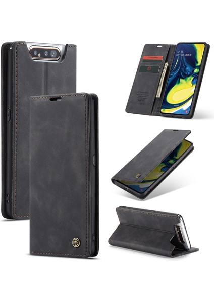 Ksq Çift Kart Yuvaları Samsung Galaxy Note 10/not 10 5g-Black Için Pu Deri Kaplamalı Sert Plastik Kasa (Yurt Dışından)