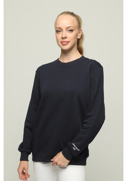 Owut Collection Kadın Oversize Uzun Kollu Bisiklet Yaka Sweatshirt