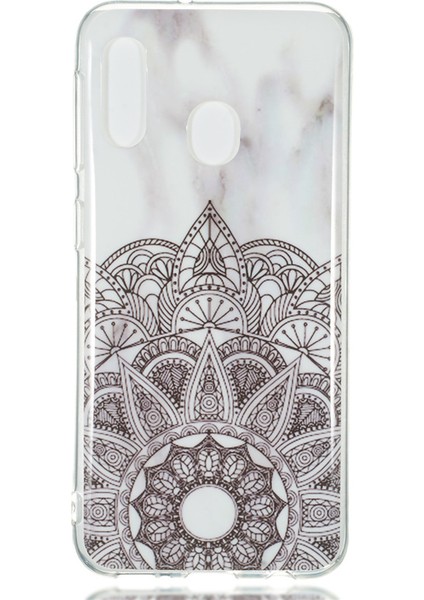 Samsung Galaxy A80/A90-ROSE Için Gradyan Temperli Cam Geri+Yumuşak Tpu Kenarı Telefon Kabuğu Kapağı (Yurt Dışından)