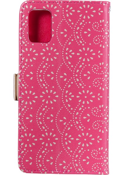Çapraz Doku Deseni Baskı Pu Deri Tam Koruma Cüzdan Stand Samsung Galaxy A51 4g-Okyanus Için (Yurt Dışından) modelleri
