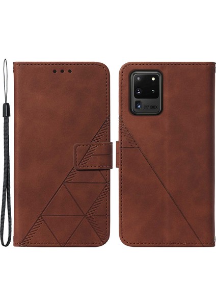 Samsung Galaxy S20 Plus-Black Için Ahşap Tahıl Deseni Ekleme Koruyucu Pc Telefon Kılıf Kabuğu (Yurt Dışından)