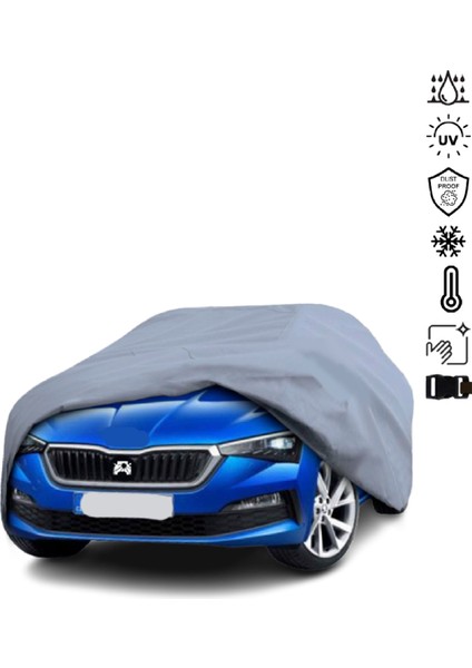 Skoda Scala Araba Brandası Su Geçirmez Miflonlu 4 Mevsim Kullanıma Uygun