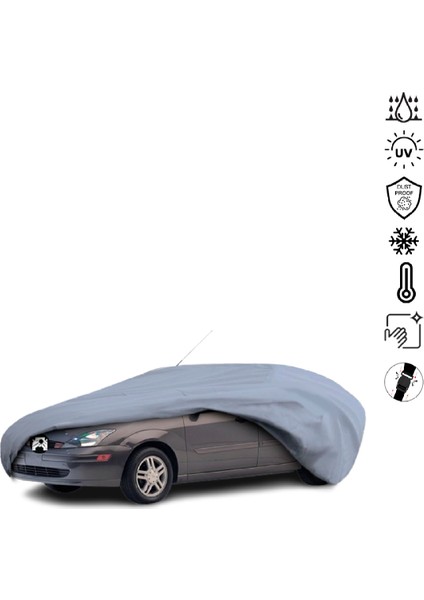 Ford Focus 1 Hatchback (1999-2005) Araba Brandası Su Geçirmez Miflonlu 4 Mevsim Kullanıma Uygun