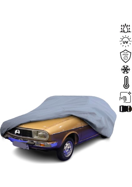 Renault 12 Toros Station Wagon Araba Brandası Su Geçirmez Miflonlu 4 Mevsim Kullanıma Uygun