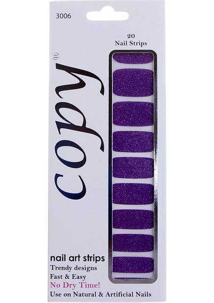 Oje Tırnak Bandı Glitzy Purple