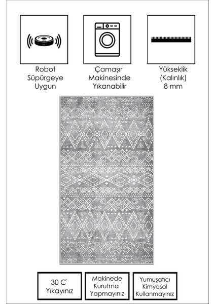 Yıkanabilir Kaymaz Leke Tutmaz Salon Halısı Mutfak Halısı Koridor Halısı Yolluk ve Paspas